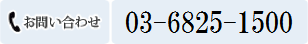 お問い合わせ：03-6825-1500
